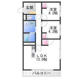 Chainon高石の物件間取画像